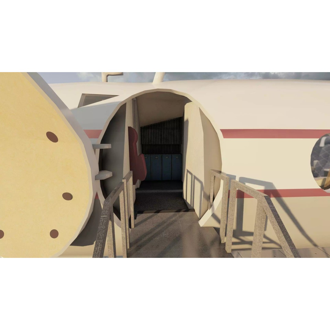 Douglas DC-3 3D Model – Retro Aircraft with Interior, SketchUp & Lumion - View 30