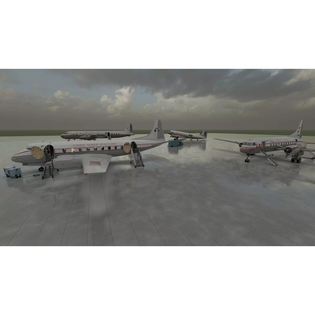 Douglas DC-3 3D Model – Retro Aircraft with Interior, SketchUp & Lumion - View 36