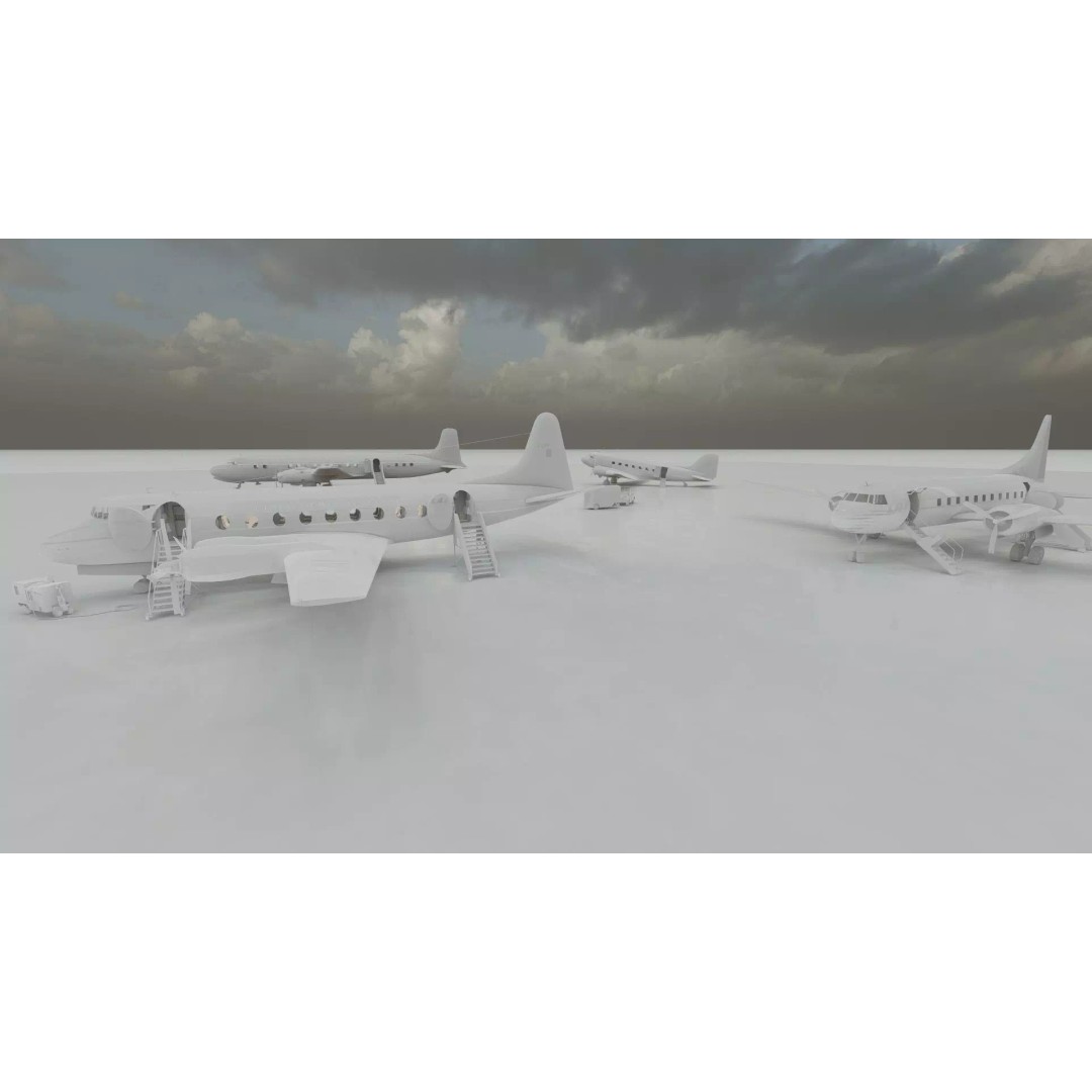 Douglas DC-3 3D Model – Retro Aircraft with Interior, SketchUp & Lumion - View 37
