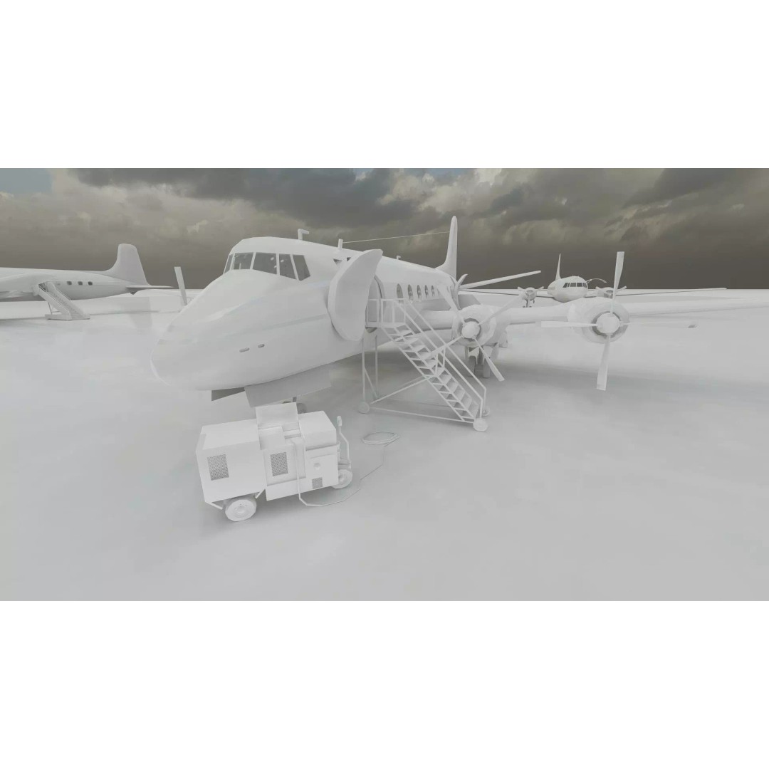 Douglas DC-3 3D Model – Retro Aircraft with Interior, SketchUp & Lumion - View 39