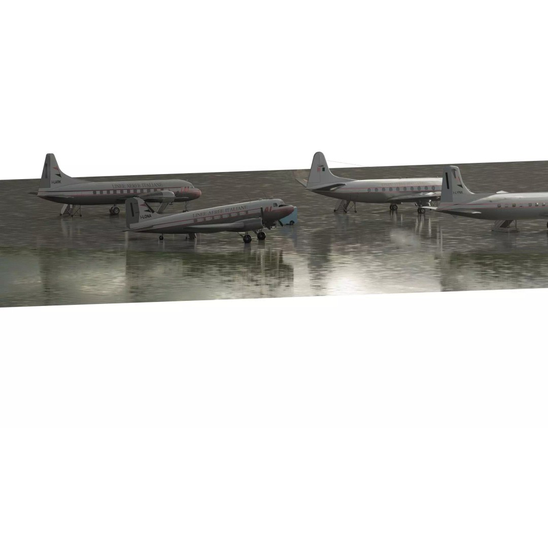 Douglas DC-3 3D Model – Retro Aircraft with Interior, SketchUp & Lumion - View 4