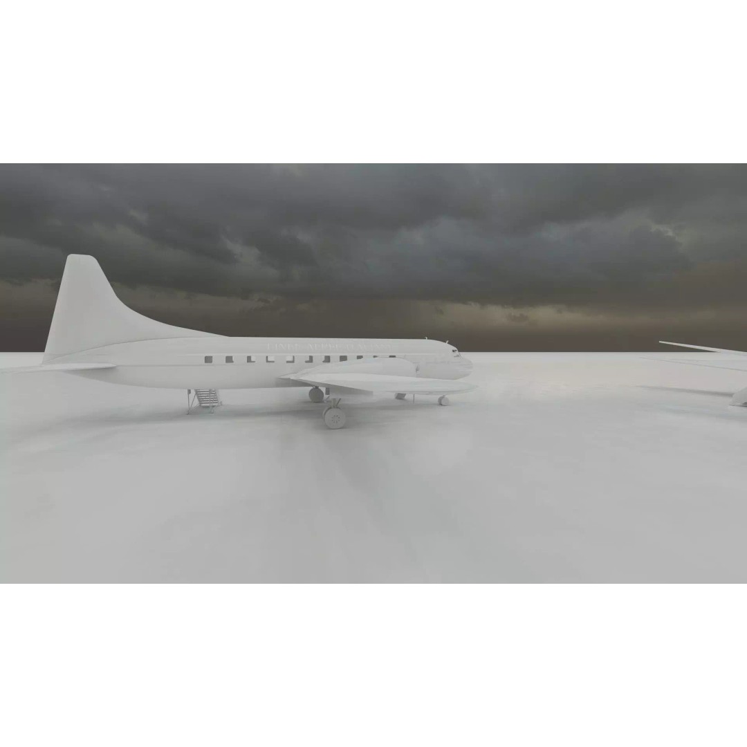 Douglas DC-3 3D Model – Retro Aircraft with Interior, SketchUp & Lumion - View 44