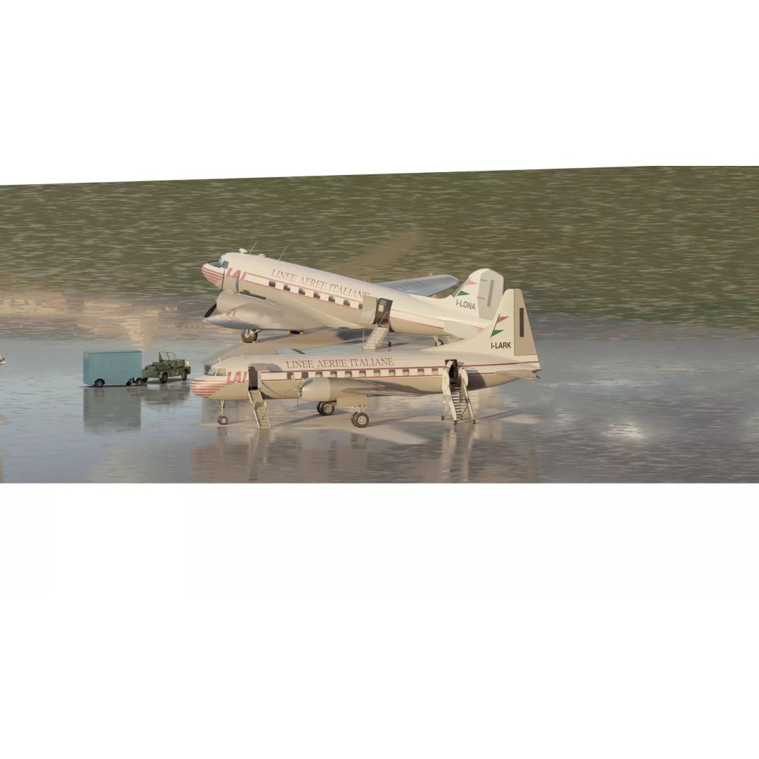 Douglas DC-3 3D Model – Retro Aircraft with Interior, SketchUp & Lumion - View 8