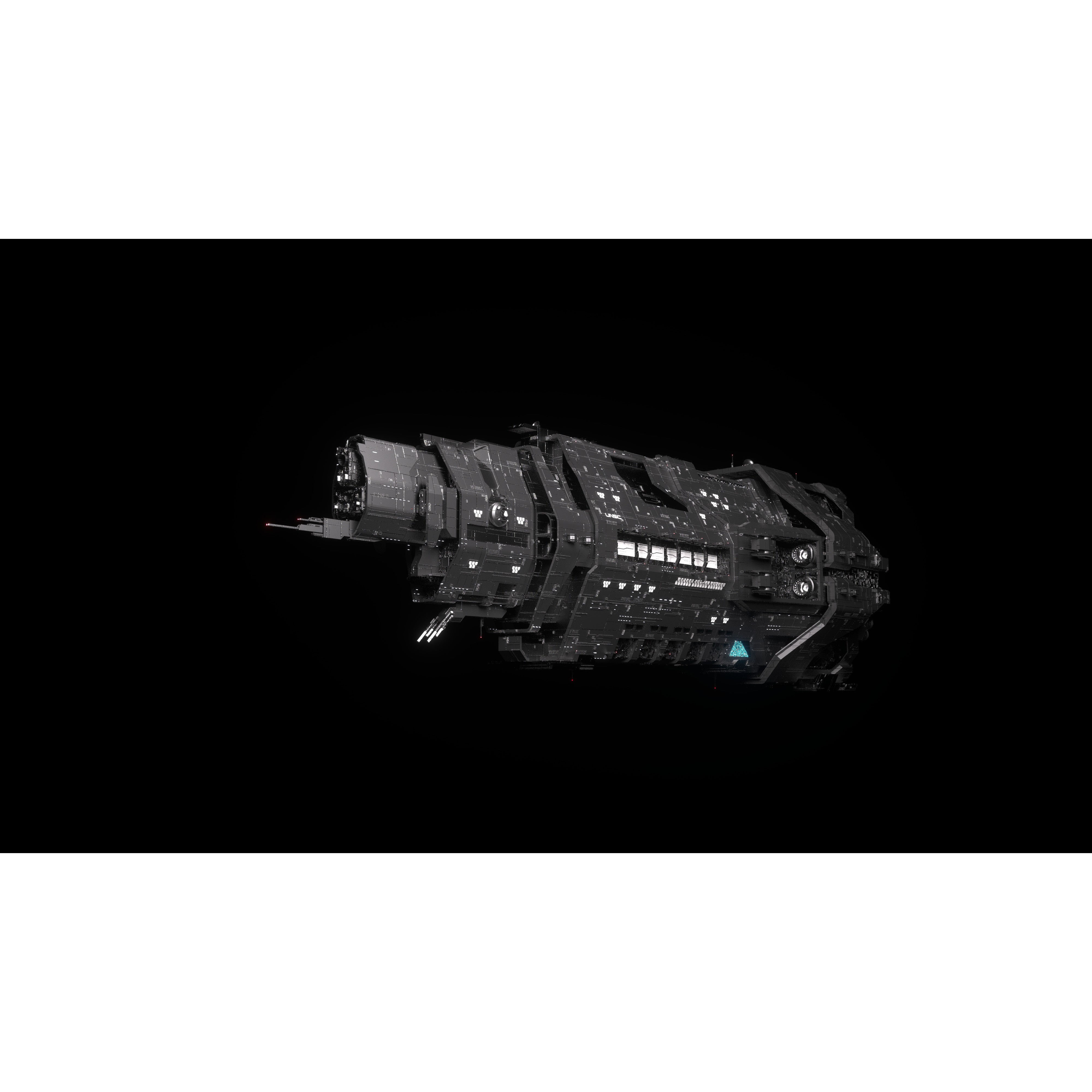 Autumn Class Capital Ship - Game-Ready 3D Model - View 11