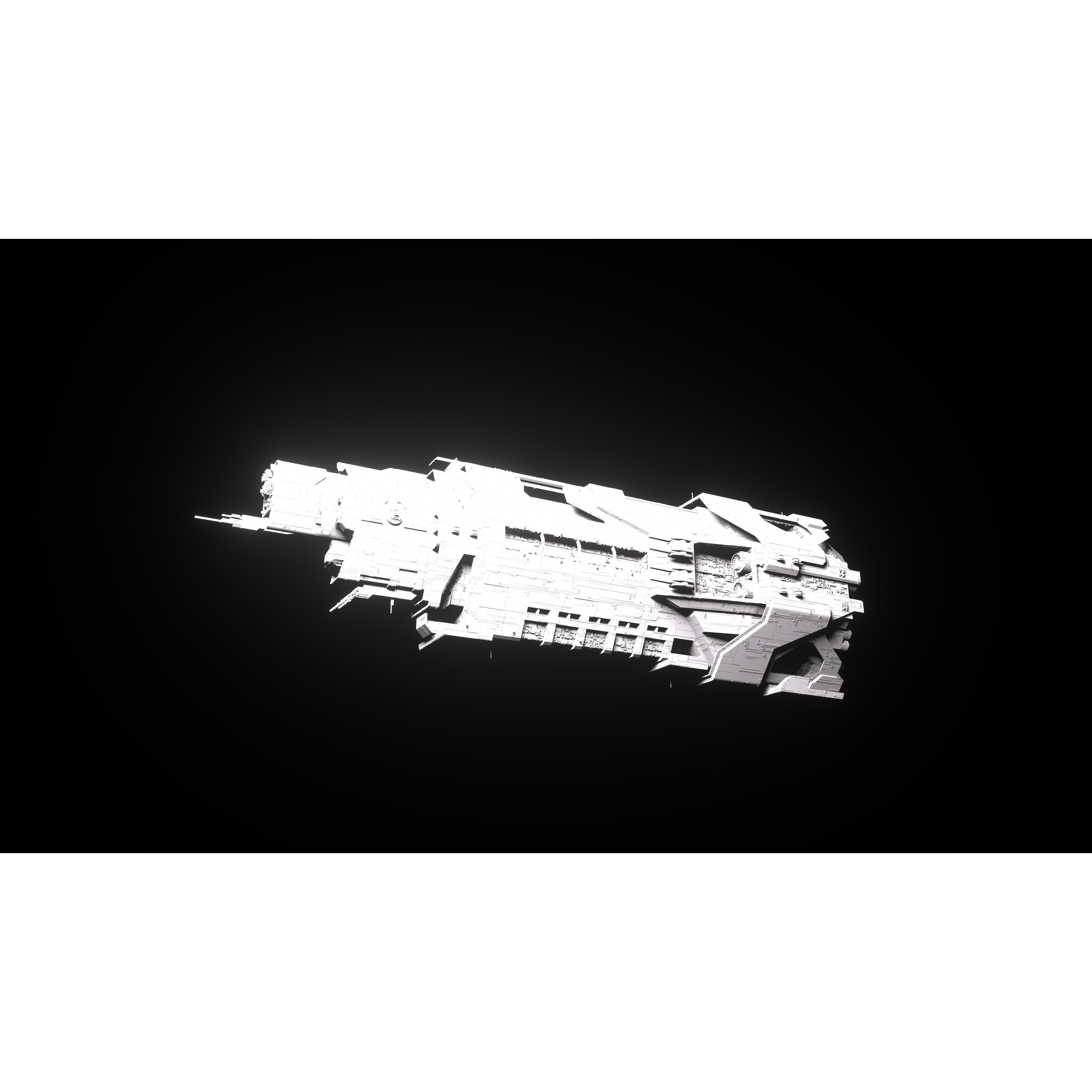 Autumn Class Capital Ship - Game-Ready 3D Model - View 13