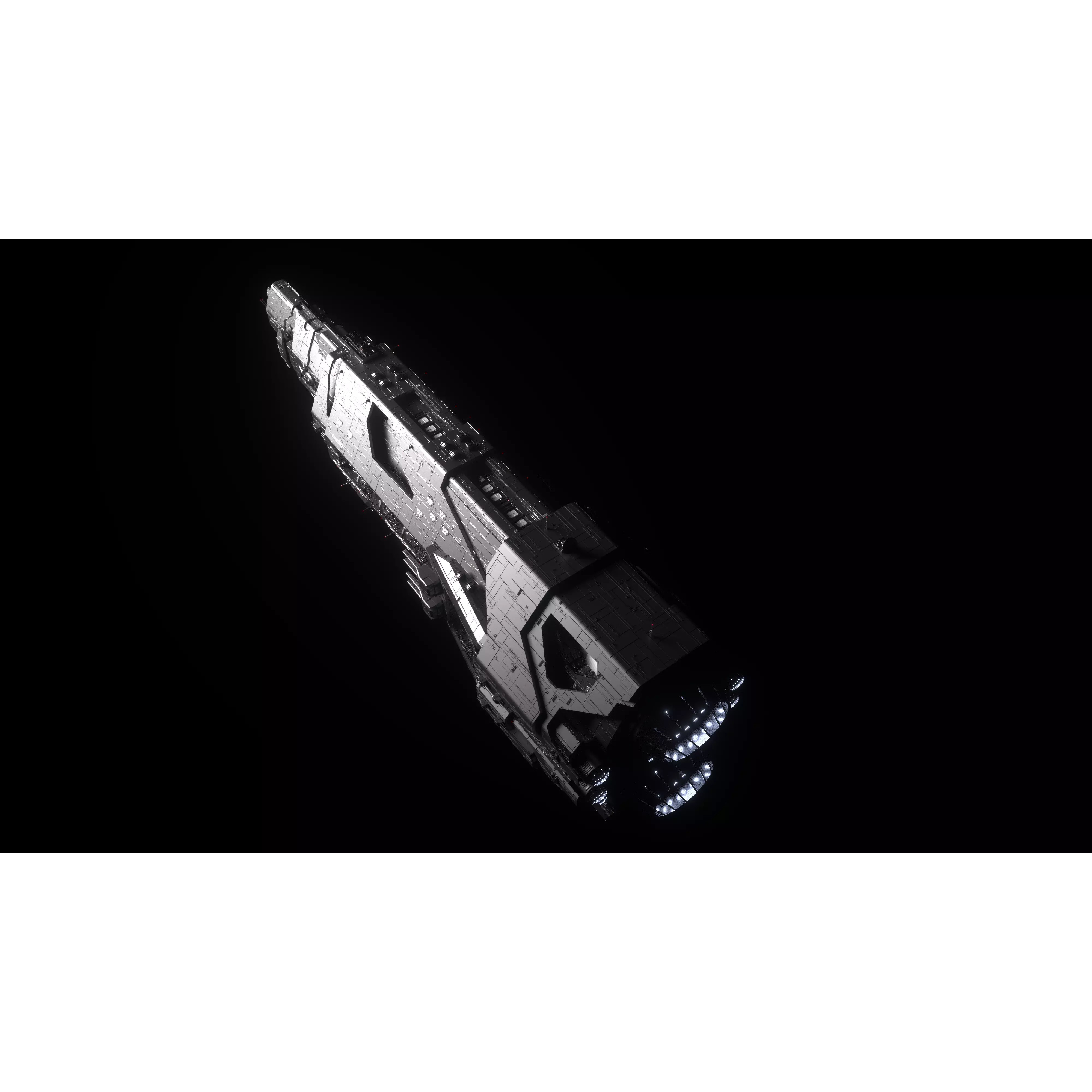 Autumn Class Capital Ship - Game-Ready 3D Model - View 2