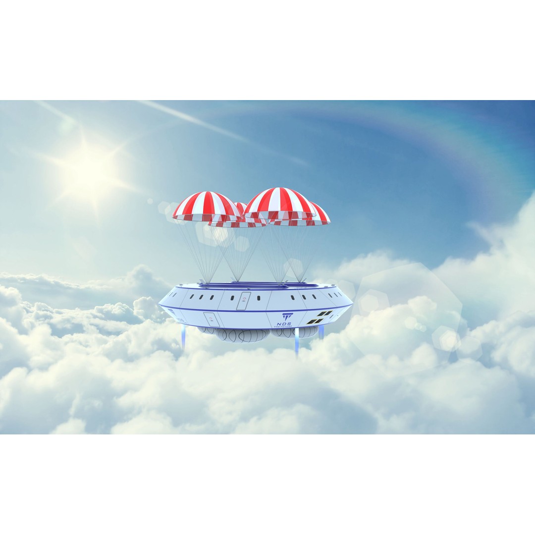 UFO Aircraft 3D Model – High Poly Spaceship Asset, Rhino Format - View 12