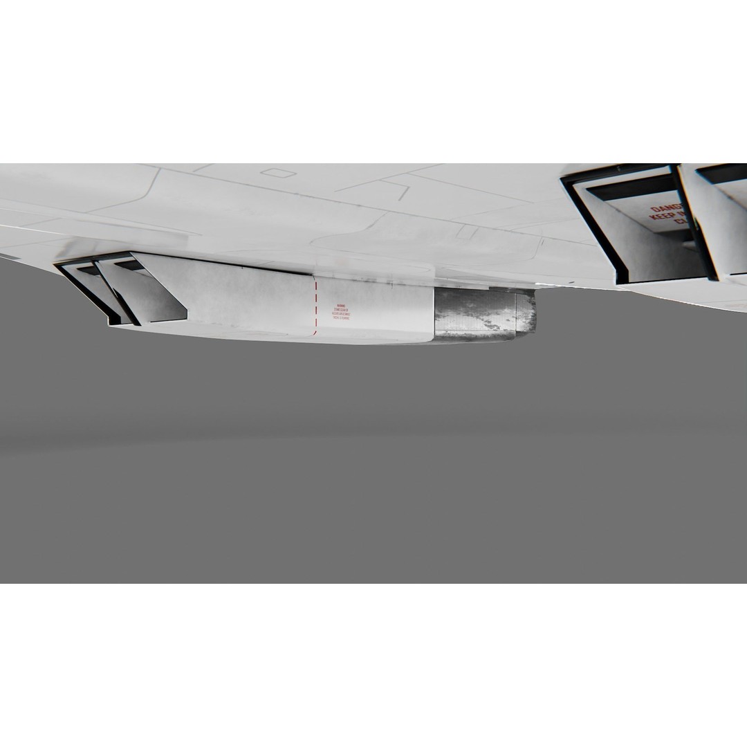 Concorde 3D Model – Detailed Aircraft with Rigging, FBX & Blender