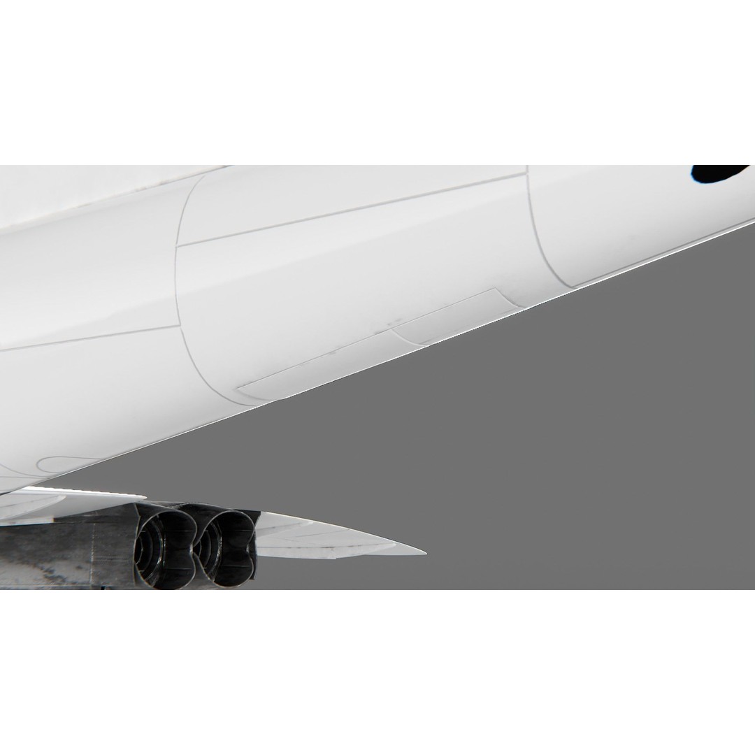 Concorde 3D Model – Detailed Aircraft with Rigging, FBX & Blender - View 15