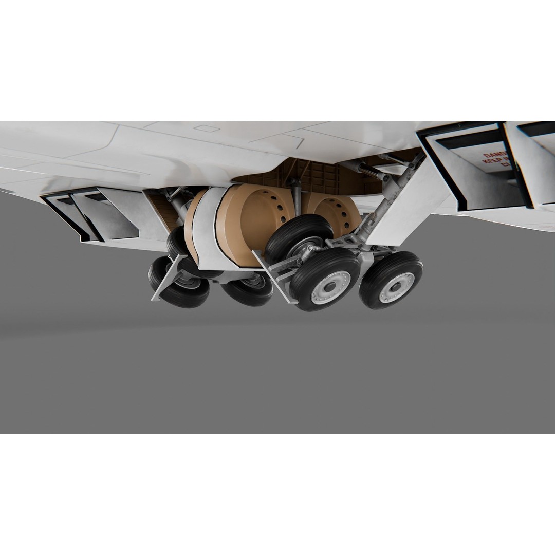 Concorde 3D Model – Detailed Aircraft with Rigging, FBX & Blender - View 23