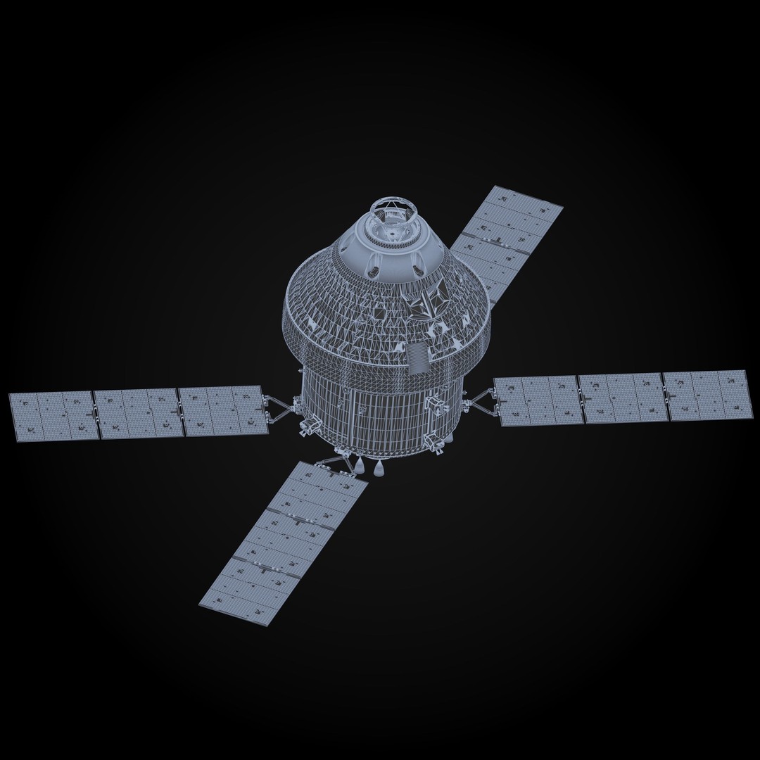 Orion MPCV Spacecraft 3D Model – PBR Game-Ready Asset, Blender - View 11