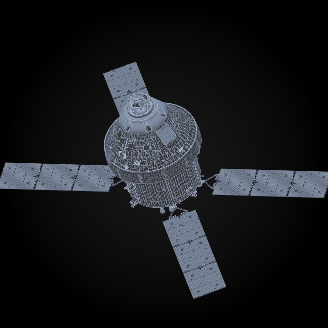 Orion MPCV Spacecraft 3D Model – PBR Game-Ready Asset, Blender - View 17