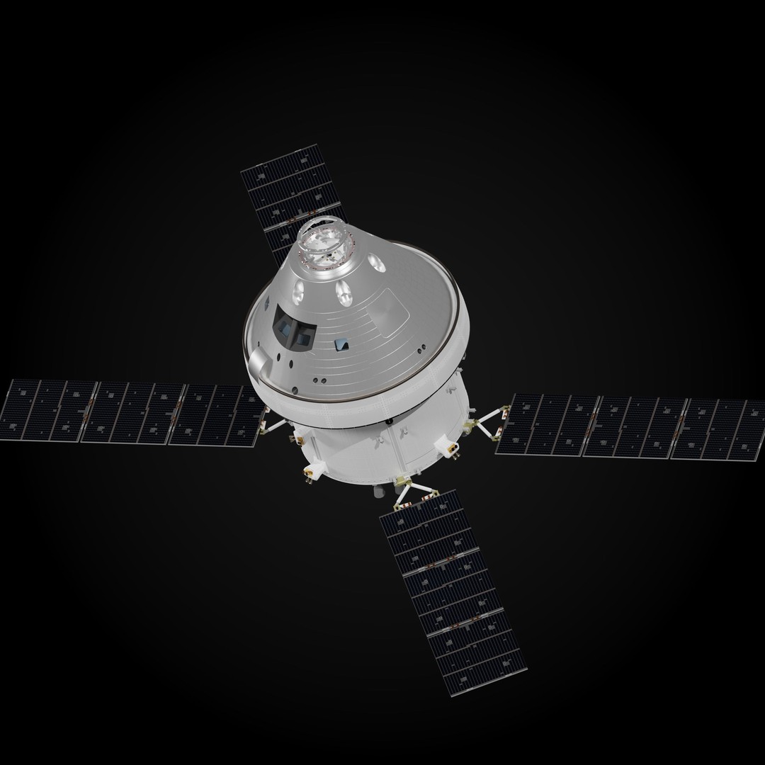 Orion MPCV Spacecraft 3D Model – PBR Game-Ready Asset, Blender - View 3