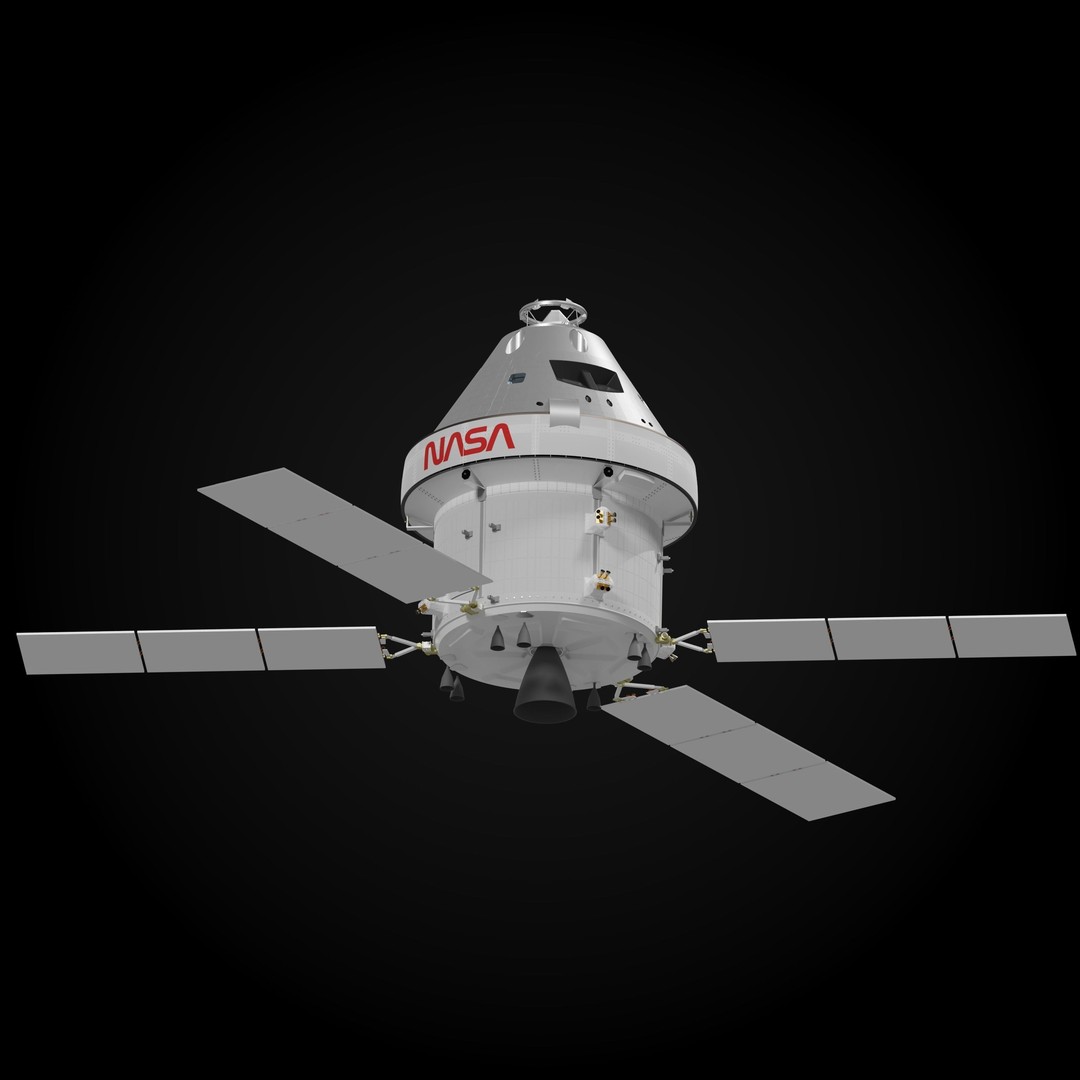 Orion MPCV Spacecraft 3D Model – PBR Game-Ready Asset, Blender - View 4
