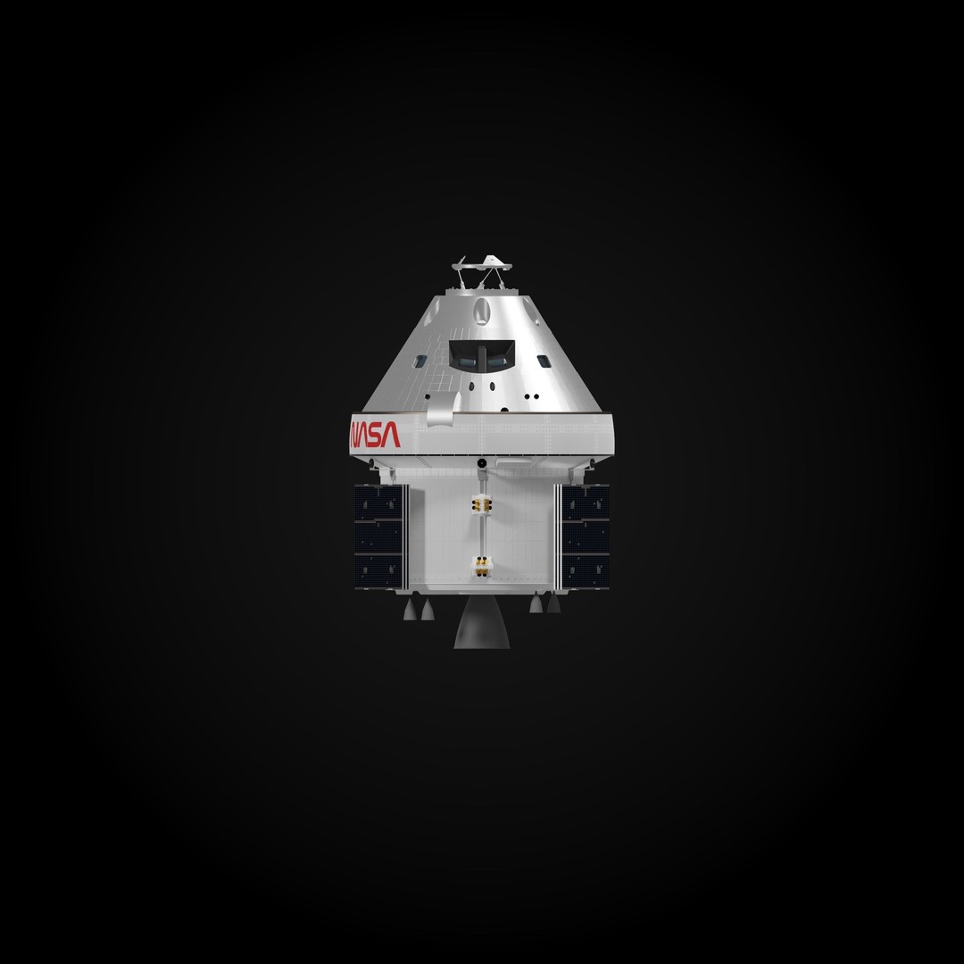 Orion MPCV Spacecraft 3D Model – PBR Game-Ready Asset, Blender - View 6