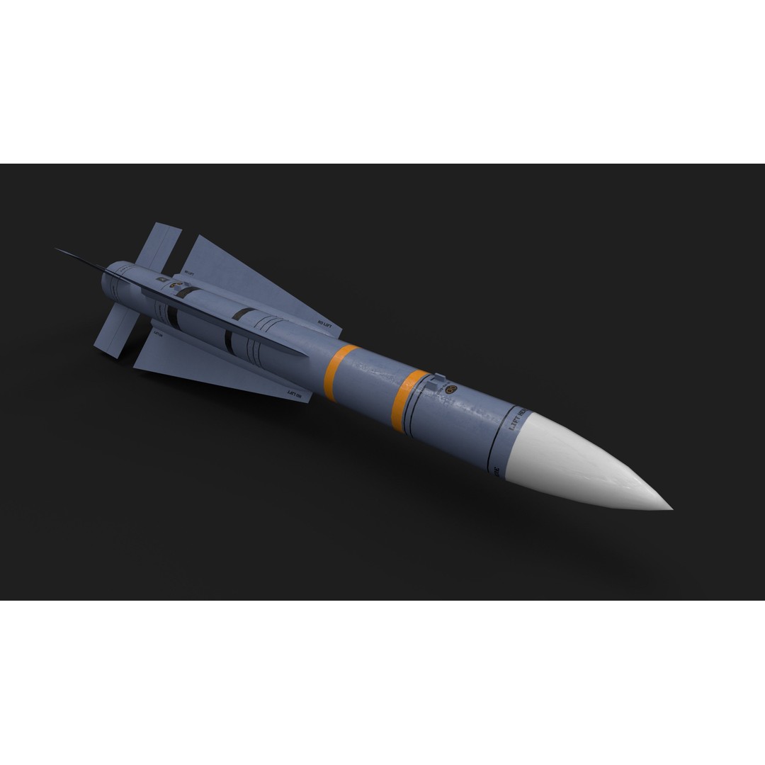 AIM-54 Phoenix Air to Air Missile 3D Model – Low Poly Game Asset, FBX - View 18