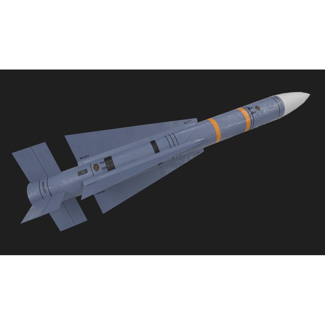 AIM-54 Phoenix Air to Air Missile 3D Model – Low Poly Game Asset, FBX - View 26