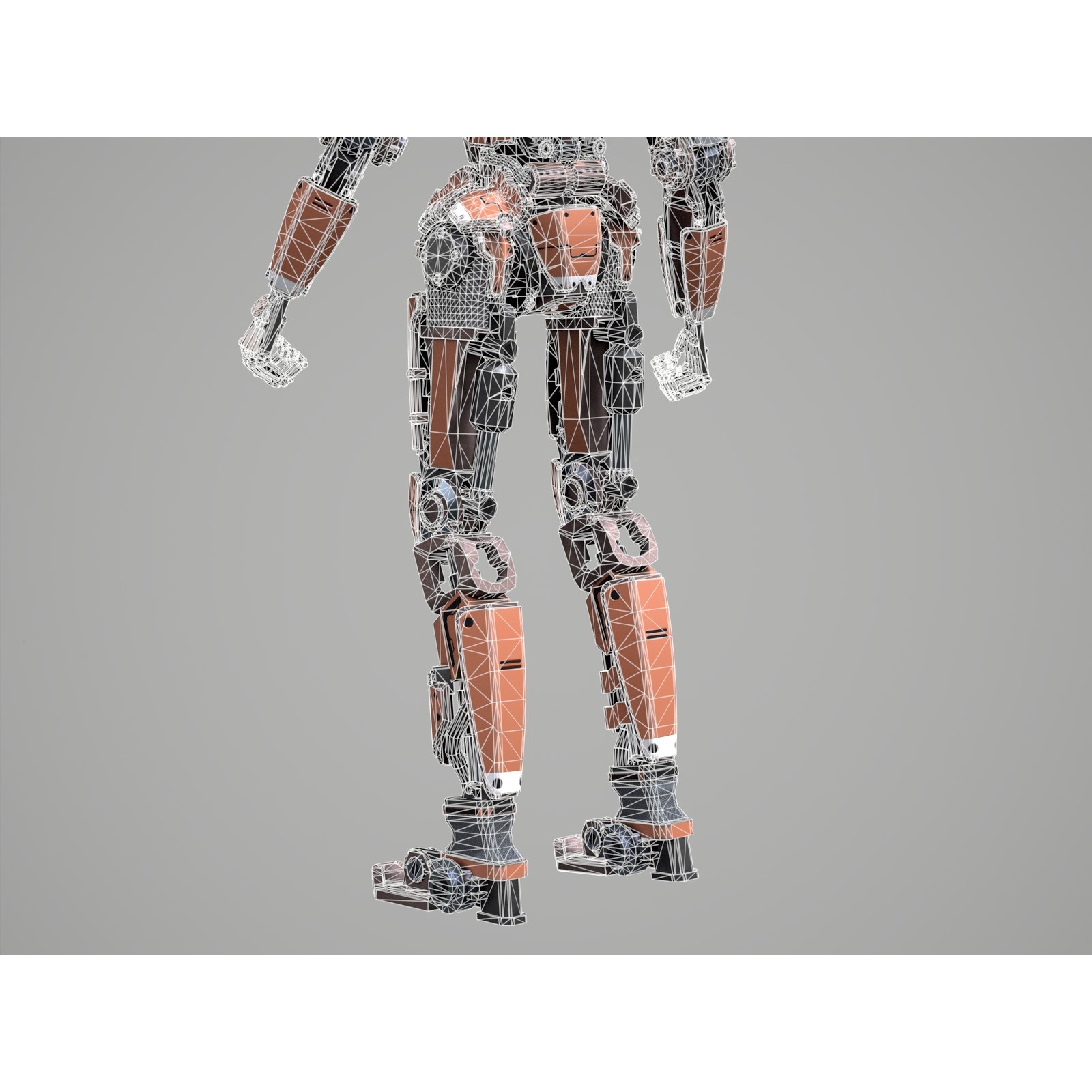 Rigged Sci-Fi Robot - Low-Poly Game-Ready 3D Model - View 29