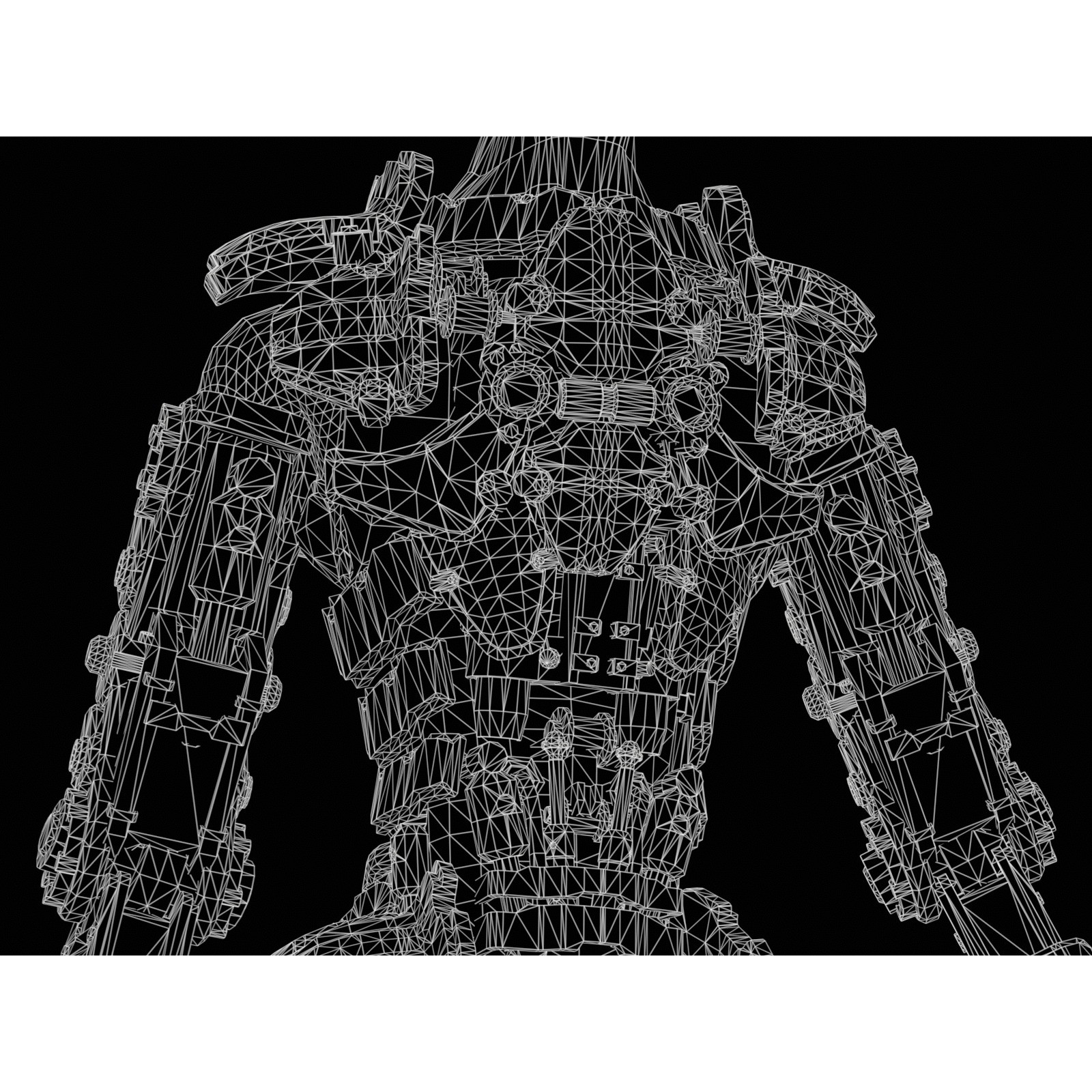 Rigged Sci-Fi Robot - Low-Poly Game-Ready 3D Model - View 38