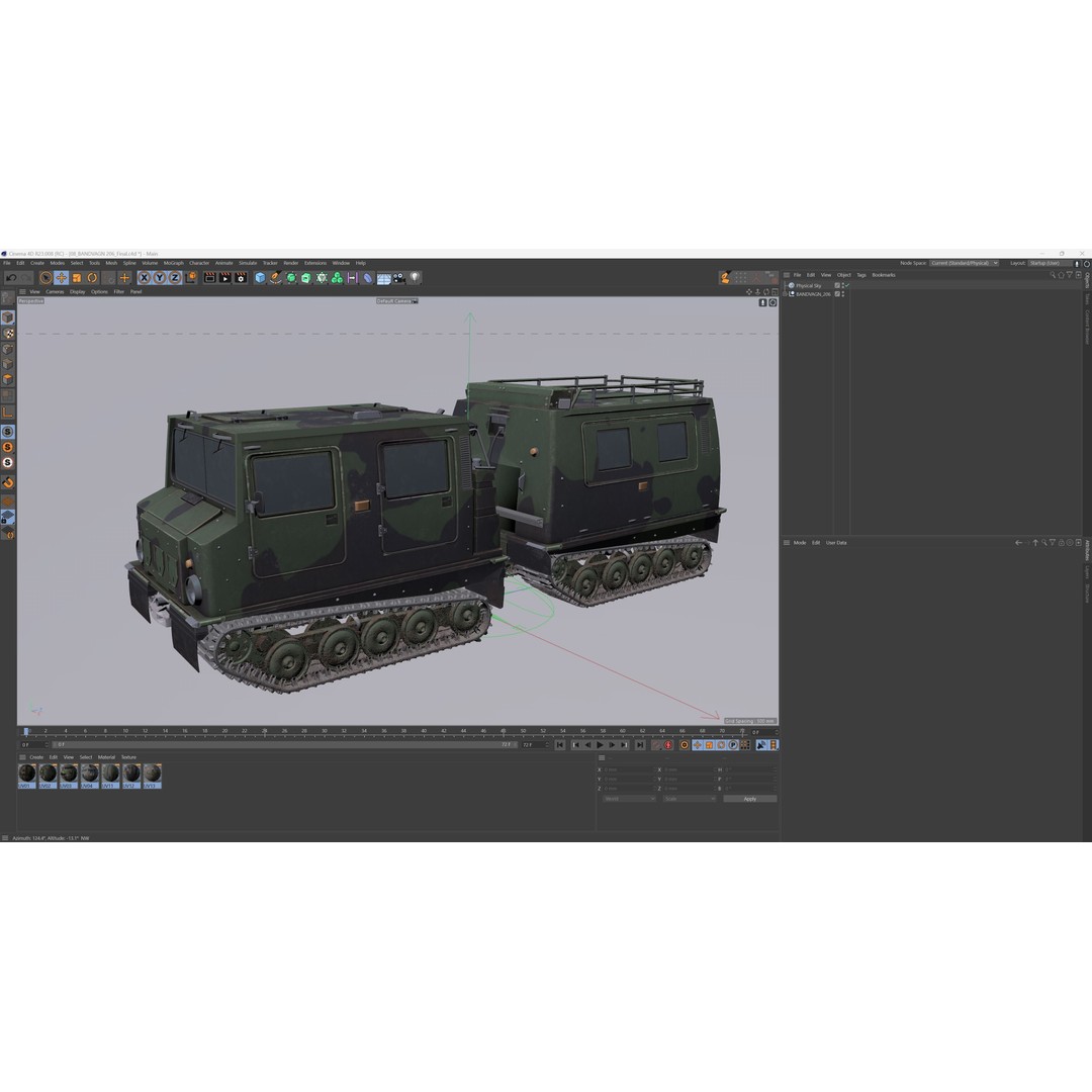 Bandvagn 206 Tracked Terrain Carrier 3D Model – Low Poly PBR Game Asset, FBX - View 13
