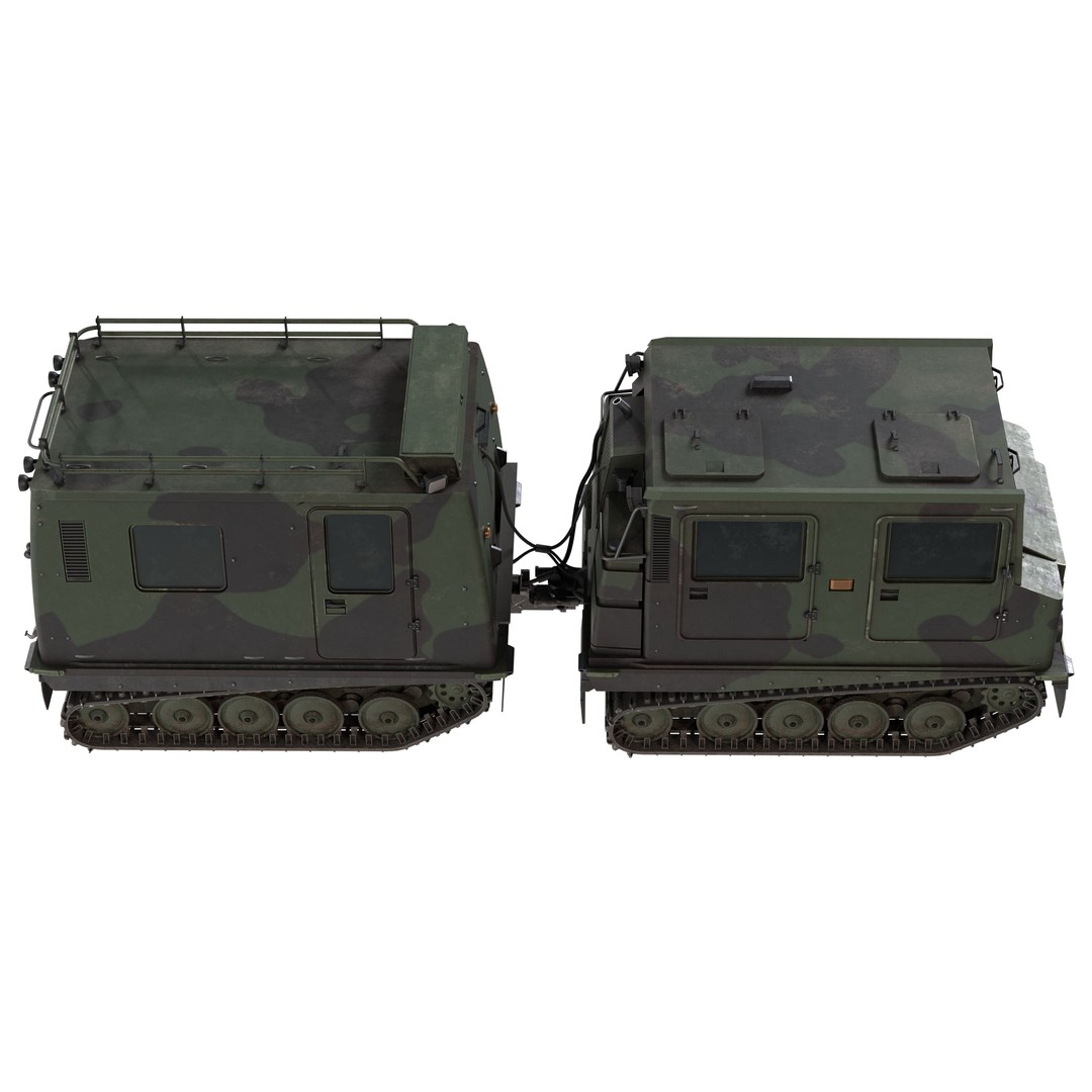 Bandvagn 206 Tracked Terrain Carrier 3D Model – Low Poly PBR Game Asset, FBX - View 5