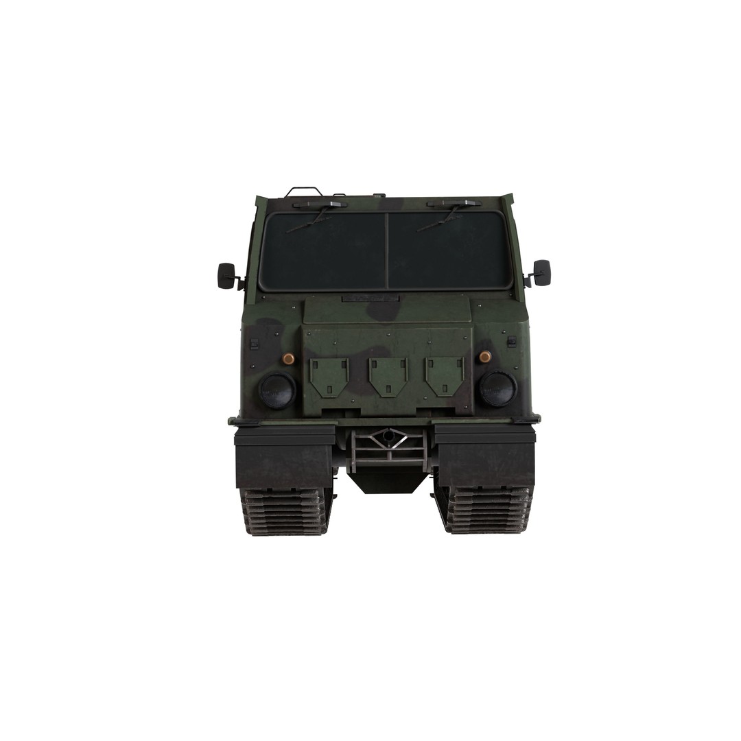 Bandvagn 206 Tracked Terrain Carrier 3D Model – Low Poly PBR Game Asset, FBX - View 6