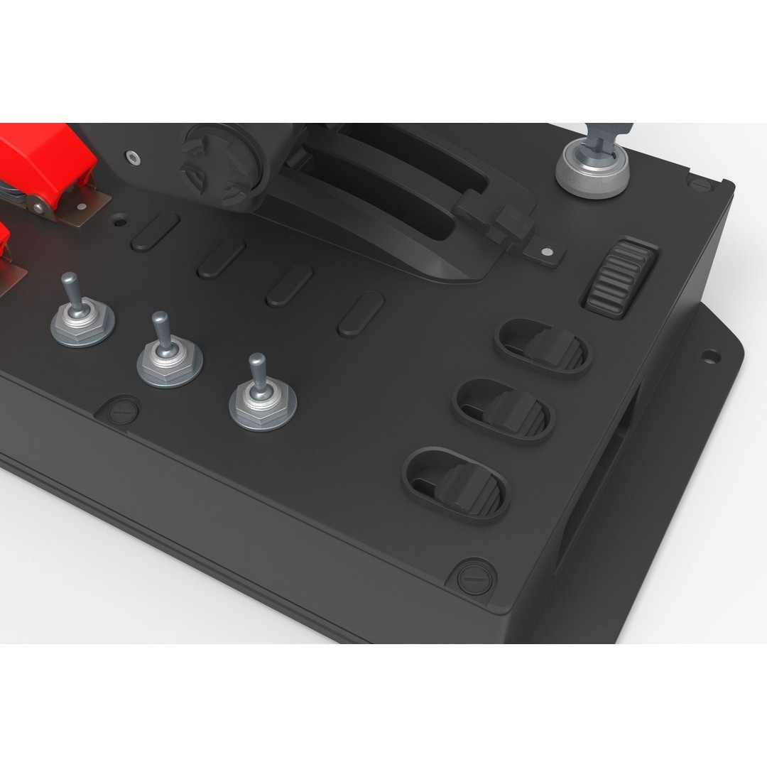 Aircraft Control Joystick 3D Model – Detailed Polygon Mesh, FBX & OBJ - View 12
