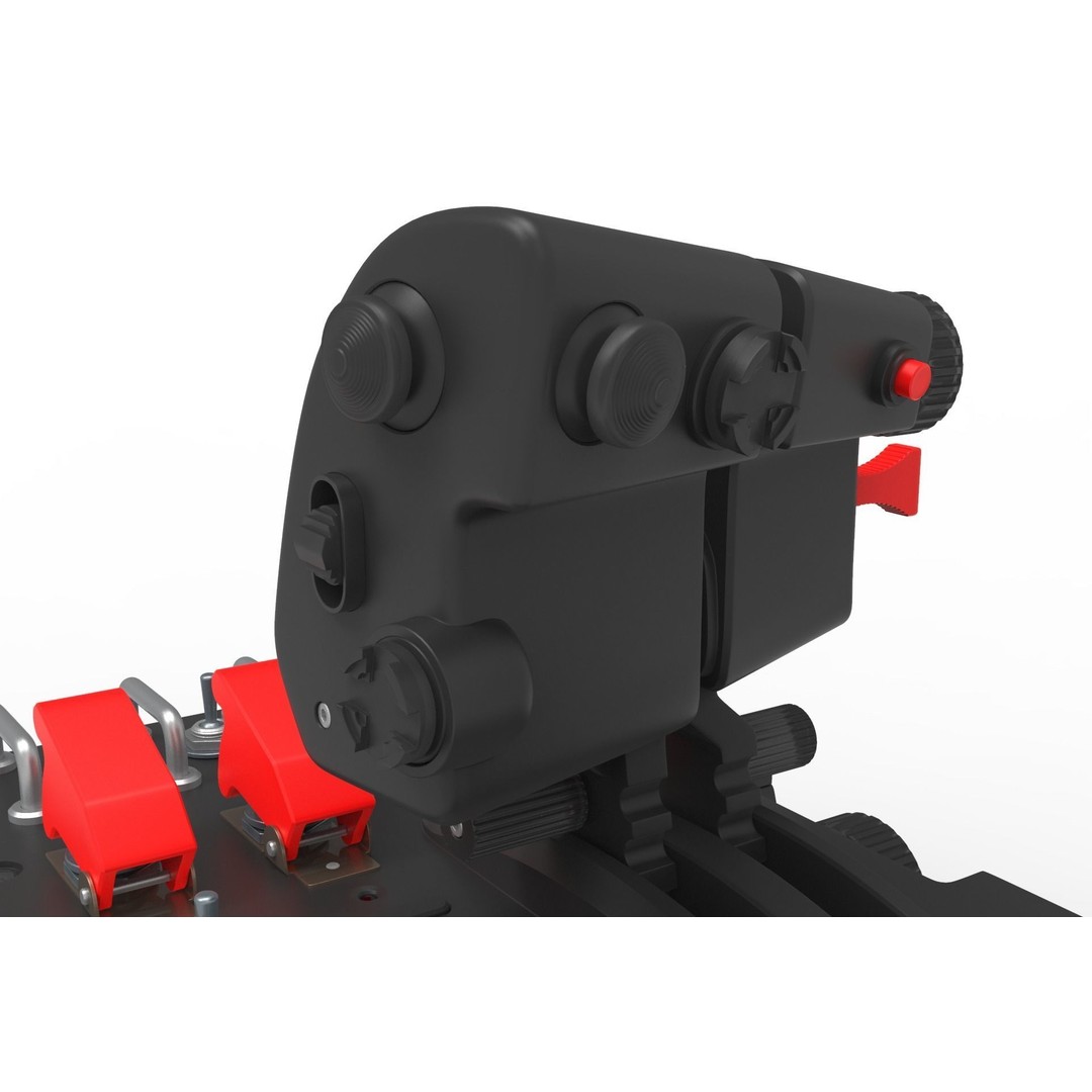 Aircraft Control Joystick 3D Model – Detailed Polygon Mesh, FBX & OBJ - View 14