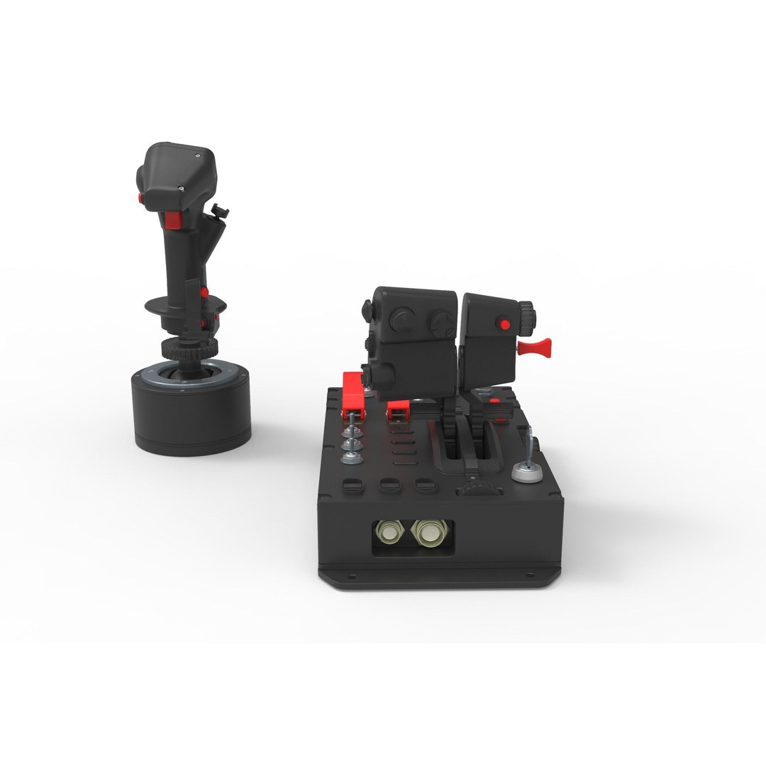 Aircraft Control Joystick 3D Model – Detailed Polygon Mesh, FBX & OBJ - View 15