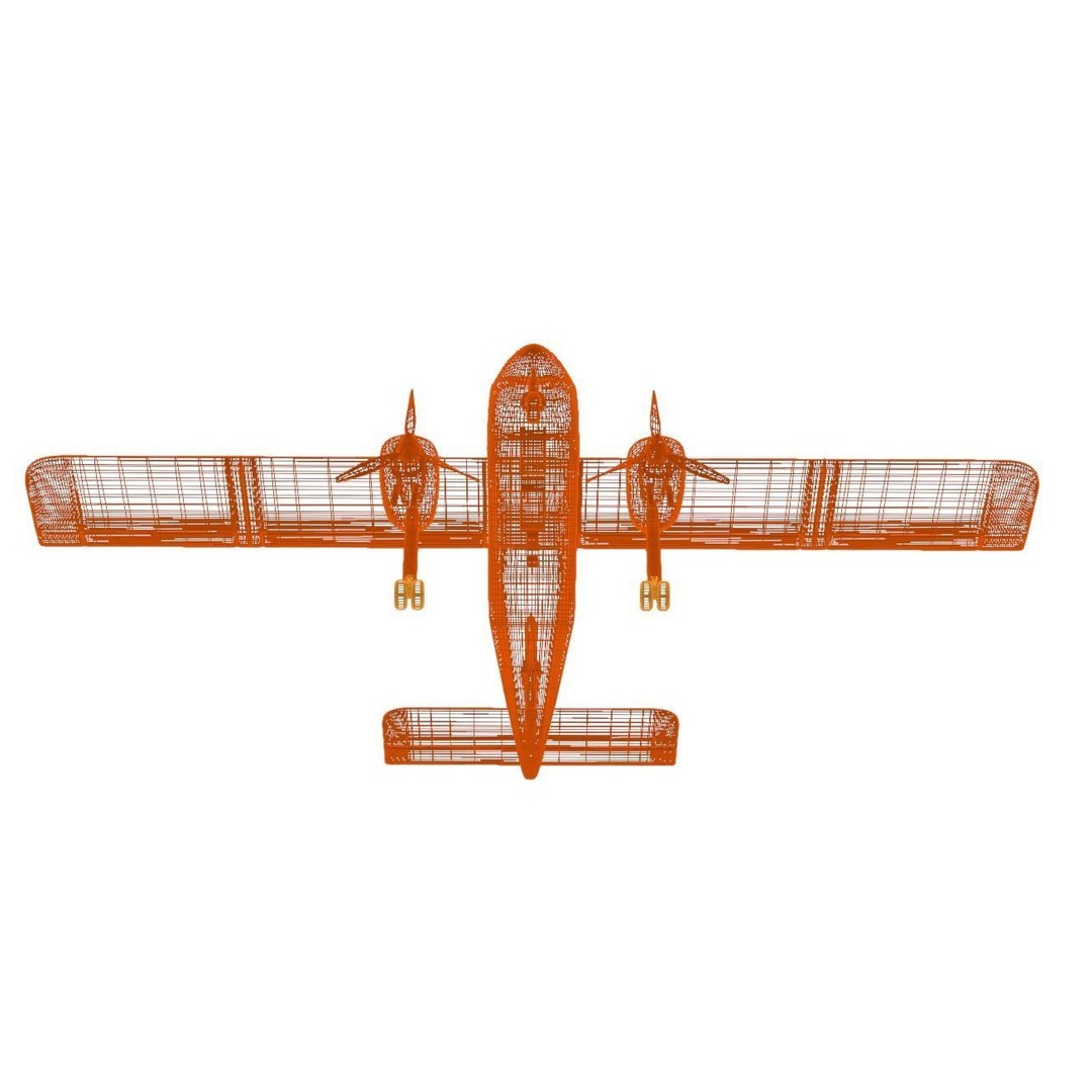 Britten-Norman Defender AL2 3D Model – Low Poly Aircraft Asset, FBX - View 10