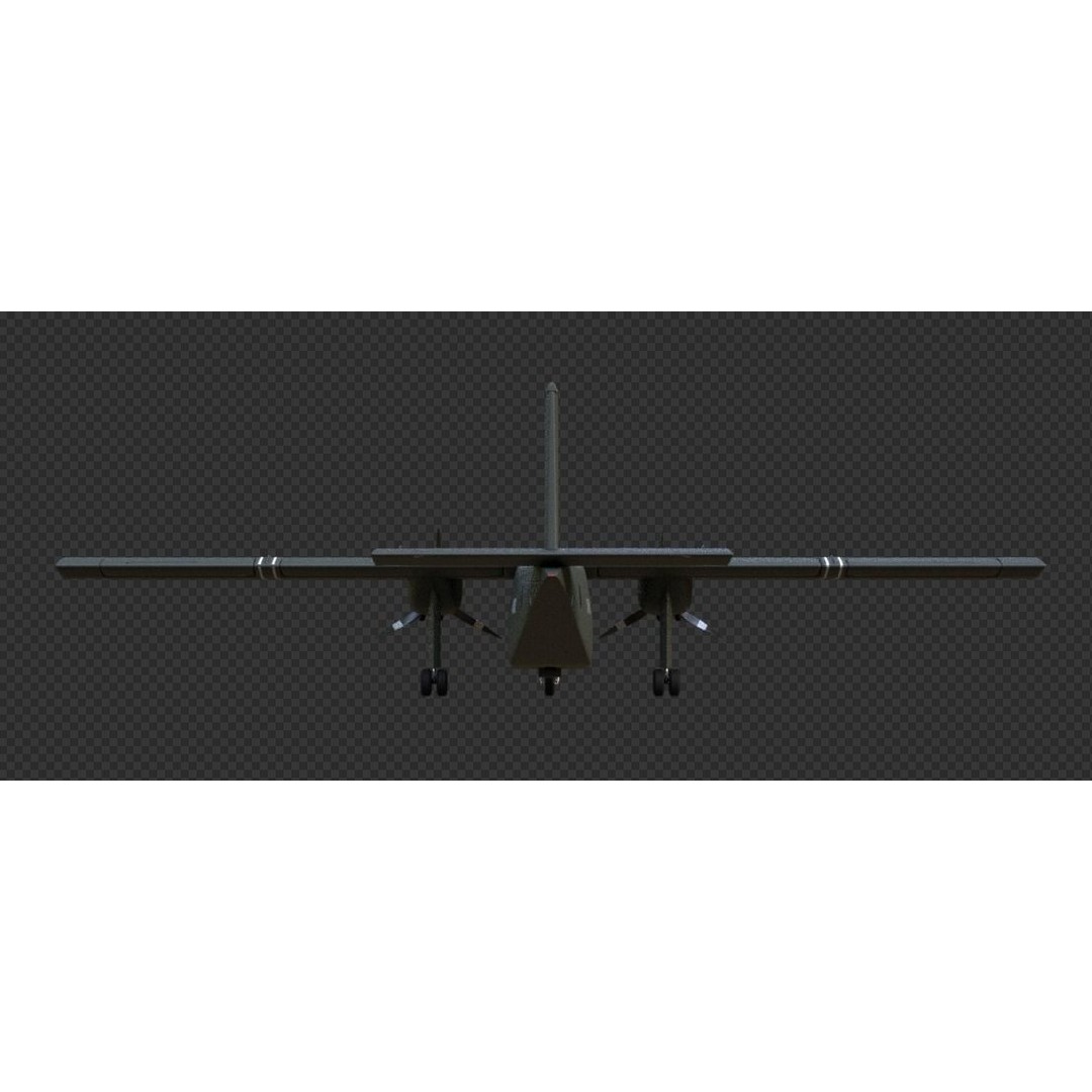 Britten-Norman Defender AL2 3D Model – Low Poly Aircraft Asset, FBX - View 40