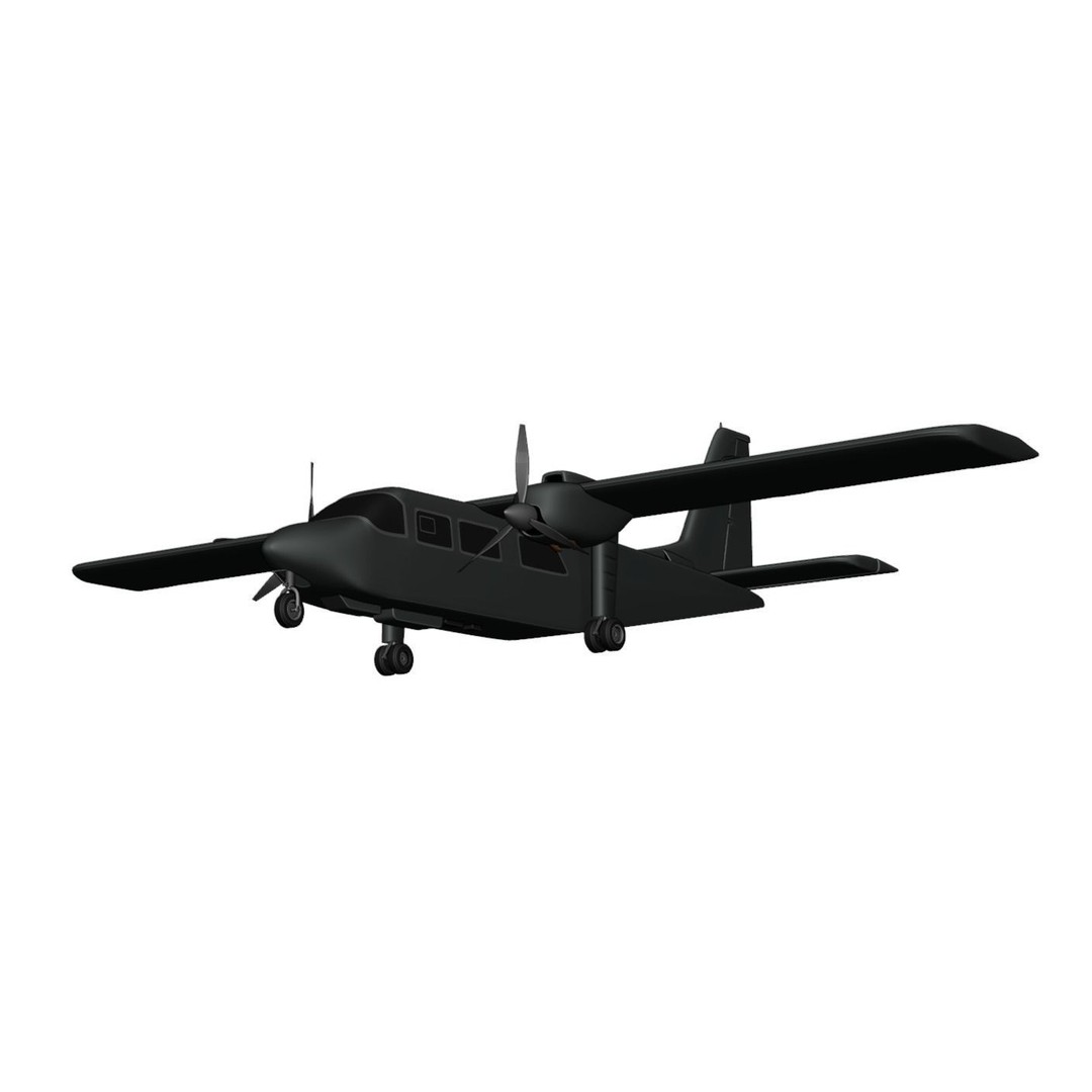 Britten-Norman Defender AL2 3D Model – Low Poly Aircraft Asset, FBX - View 8