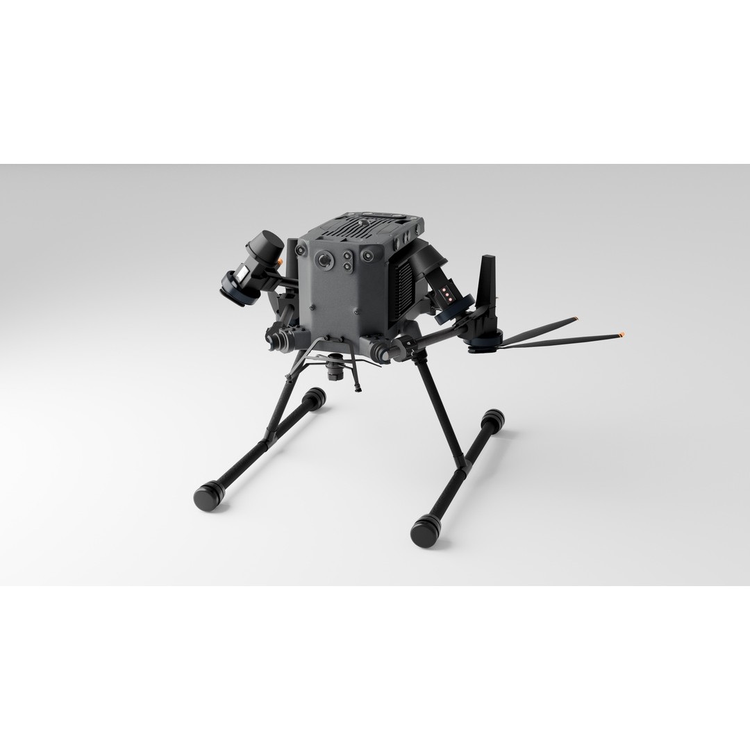 DJi Matrice 350RTK 3D Model – Rigged PBR Aircraft Asset, FBX - View 11