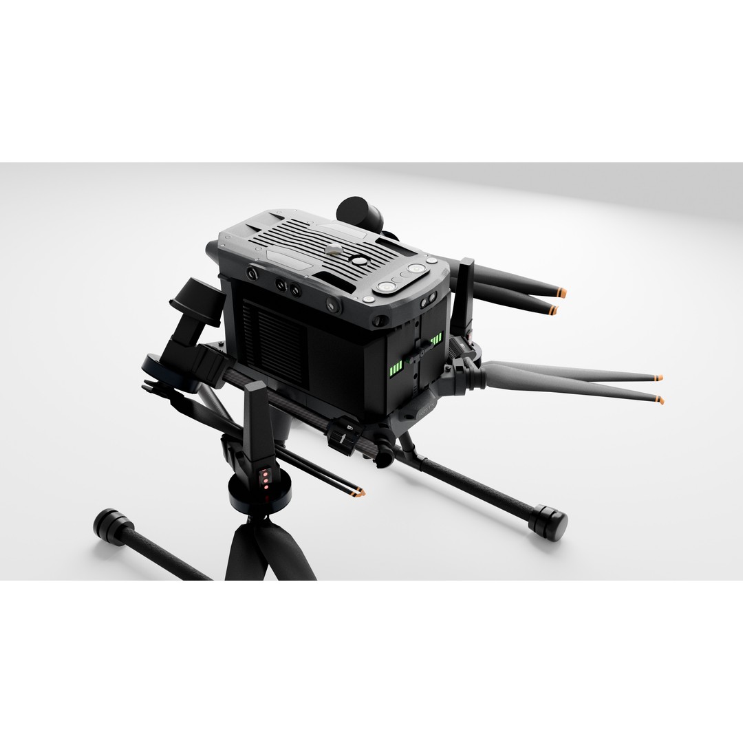 DJi Matrice 350RTK 3D Model – Rigged PBR Aircraft Asset, FBX - View 16