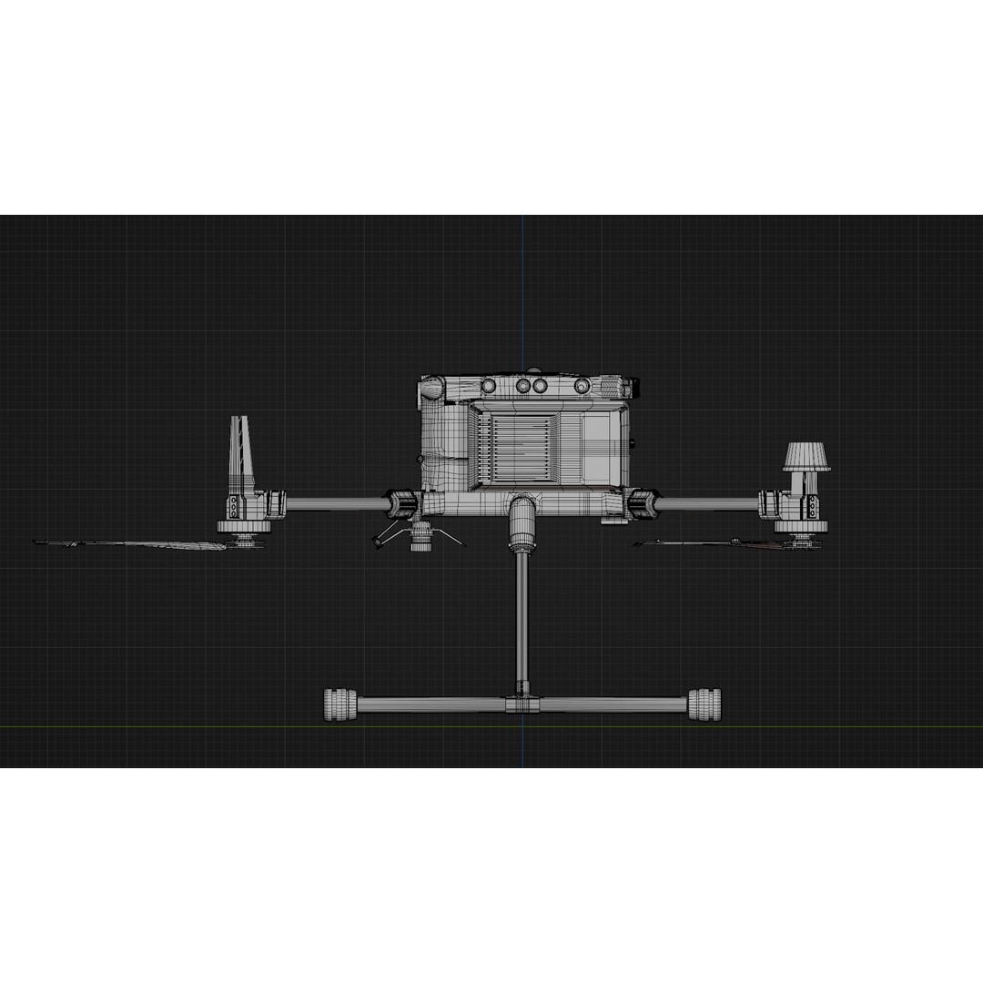 DJi Matrice 350RTK 3D Model – Rigged PBR Aircraft Asset, FBX - View 34