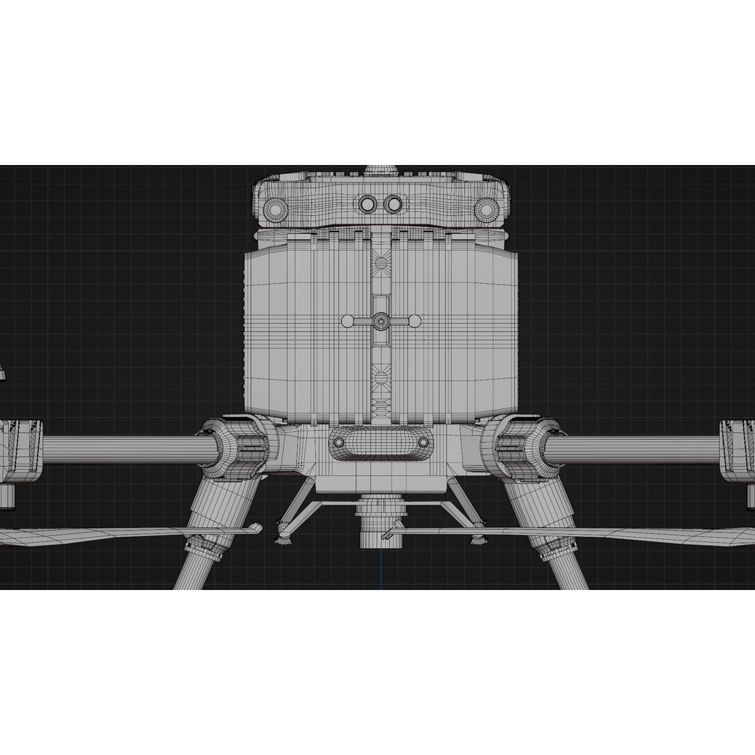 DJi Matrice 350RTK 3D Model – Rigged PBR Aircraft Asset, FBX - View 37