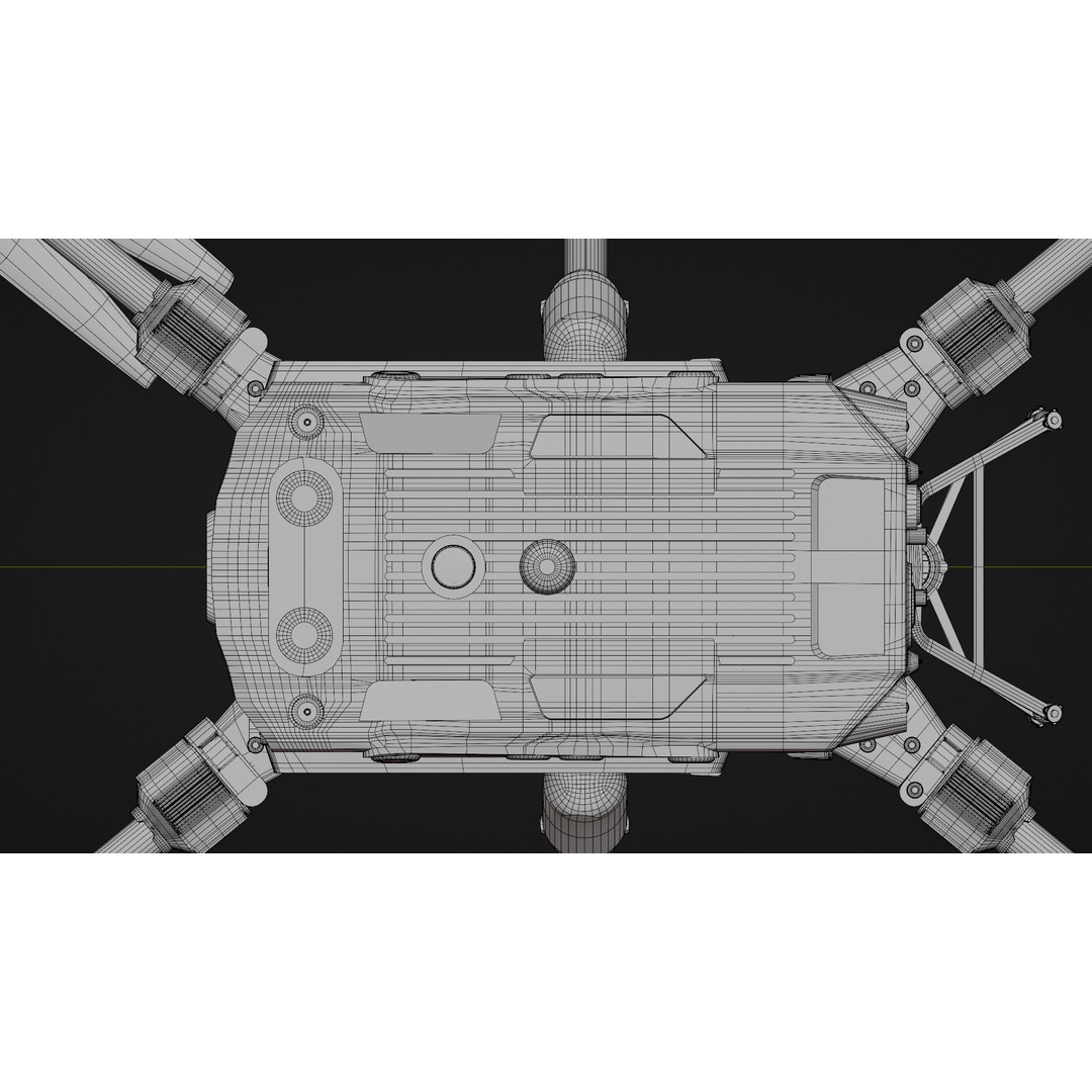 DJi Matrice 350RTK 3D Model – Rigged PBR Aircraft Asset, FBX - View 38