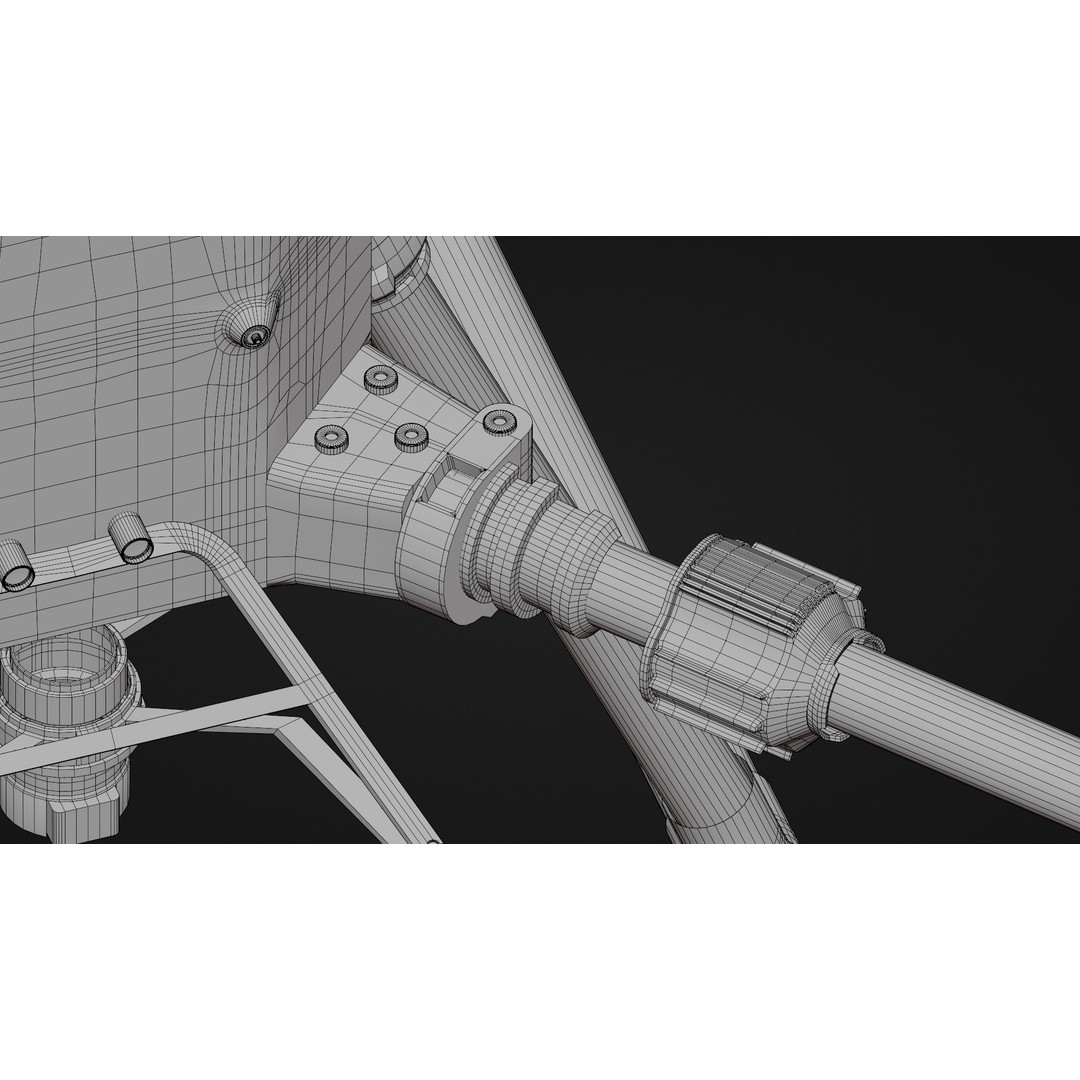 DJi Matrice 350RTK 3D Model – Rigged PBR Aircraft Asset, FBX - View 42