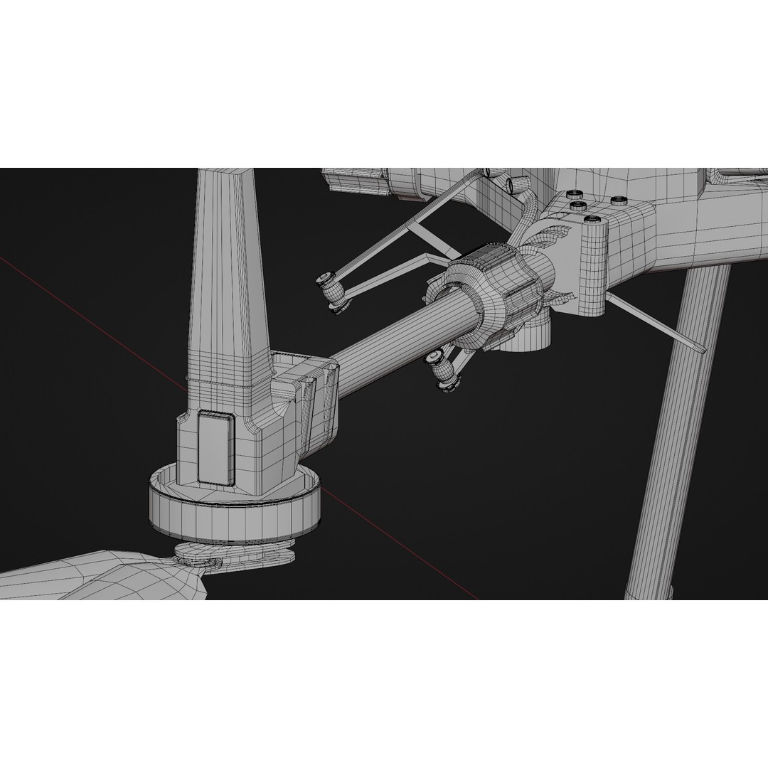 DJi Matrice 350RTK 3D Model – Rigged PBR Aircraft Asset, FBX - View 46
