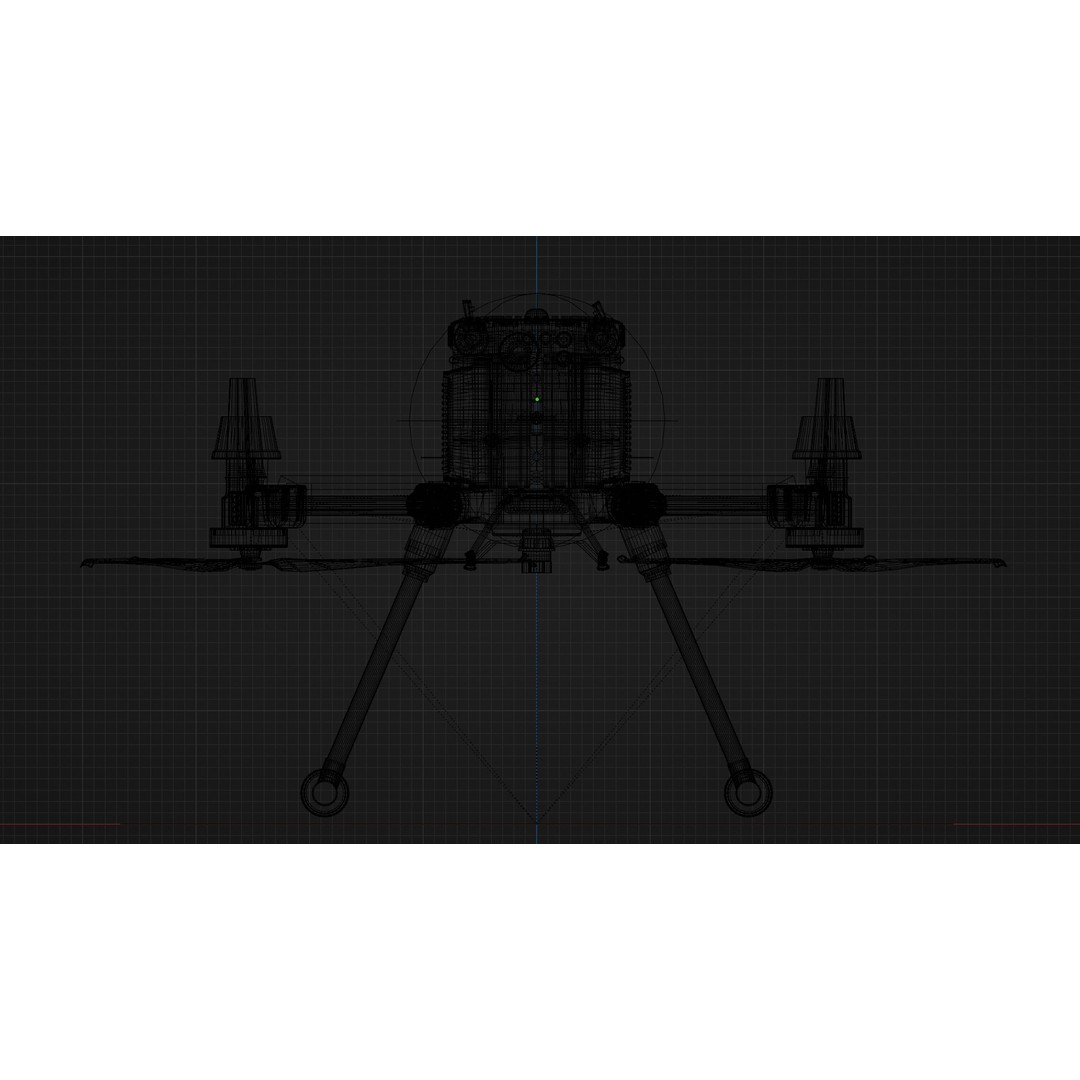 DJi Matrice 350RTK 3D Model – Rigged PBR Aircraft Asset, FBX - View 48