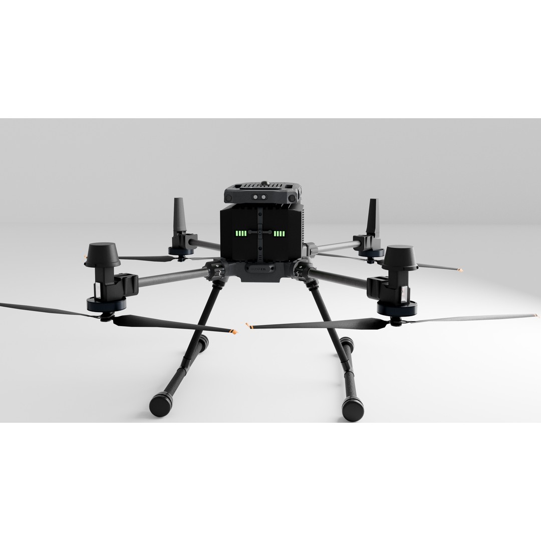 DJi Matrice 350RTK 3D Model – Rigged PBR Aircraft Asset, FBX - View 9