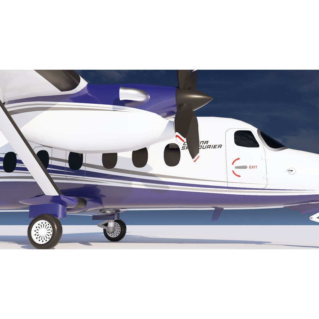 Cessna 408 SkyCourier 3D Model – Commercial Aircraft, SketchUp