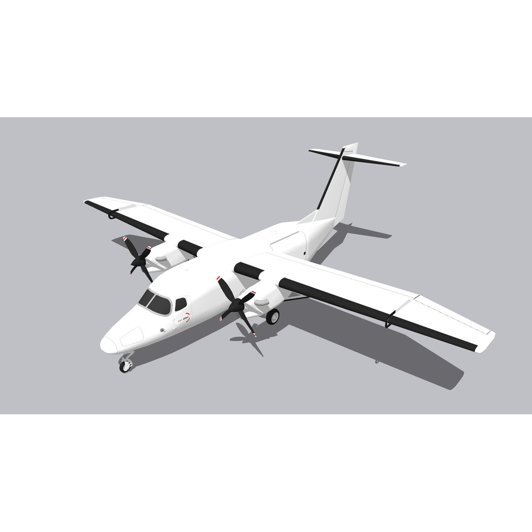 Cessna 408 SkyCourier 3D Model – Commercial Aircraft, SketchUp - View 10
