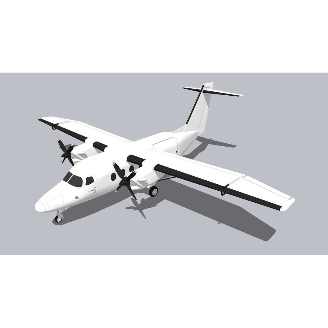 Cessna 408 SkyCourier 3D Model – Commercial Aircraft, SketchUp - View 11