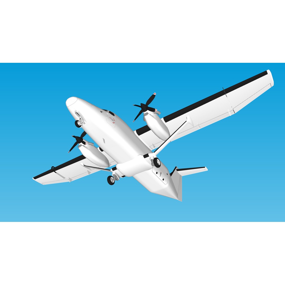 Cessna 408 SkyCourier 3D Model – Commercial Aircraft, SketchUp - View 14