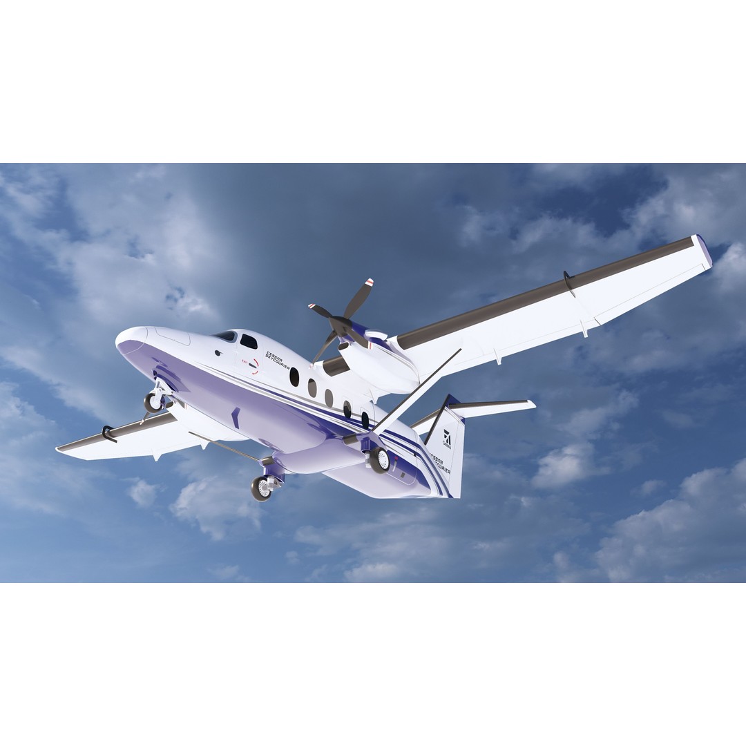 Cessna 408 SkyCourier 3D Model – Commercial Aircraft, SketchUp - View 19