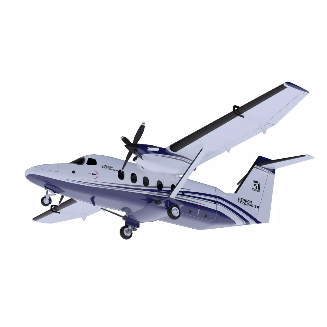 Cessna 408 SkyCourier 3D Model – Commercial Aircraft, SketchUp - View 2