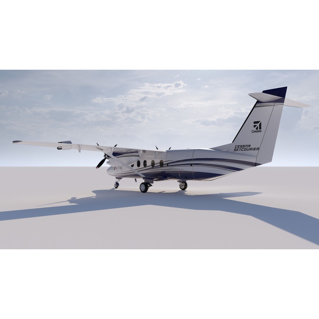Cessna 408 SkyCourier 3D Model – Commercial Aircraft, SketchUp - View 20