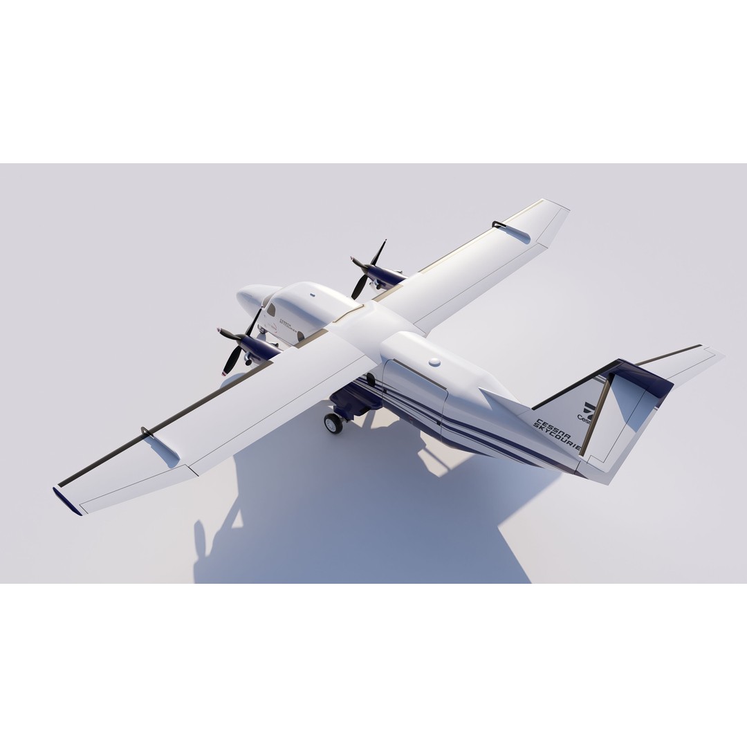Cessna 408 SkyCourier 3D Model – Commercial Aircraft, SketchUp - View 21