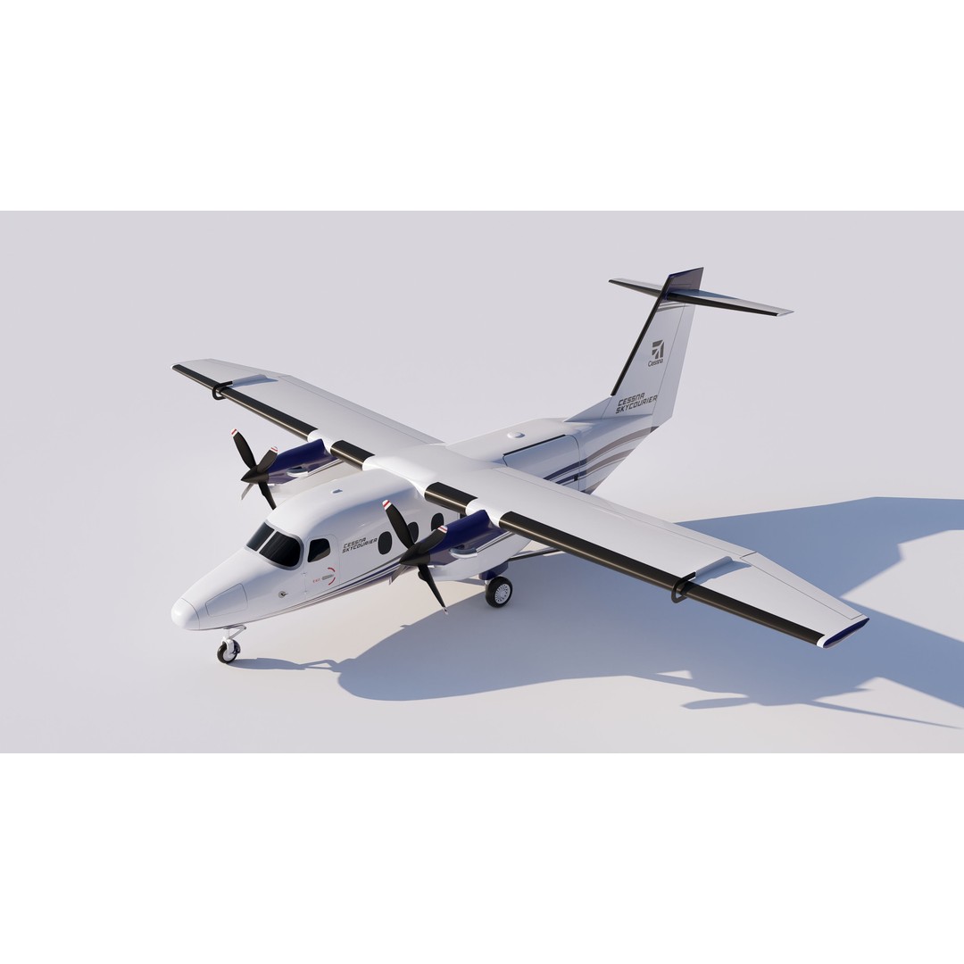 Cessna 408 SkyCourier 3D Model – Commercial Aircraft, SketchUp - View 22